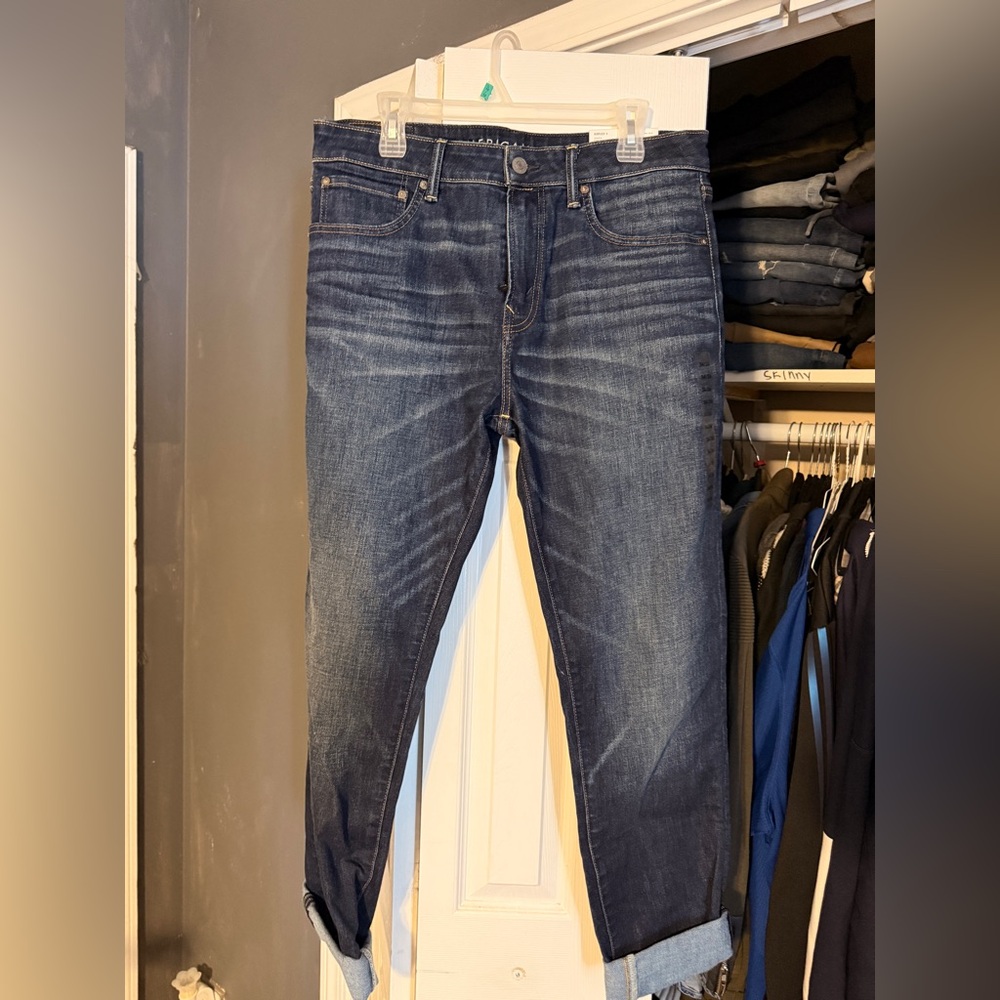 American Eagle Outfitters Athletic Dark Wash Jeans